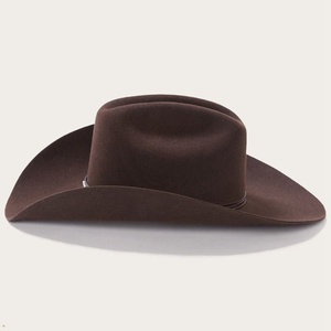 Sombrero de Vaquero de Color Sólido, Estilo Occidental, de Fieltro de Lana, para Primavera y Otoño, Talla 48-50cm, Superventas - Product Image 1