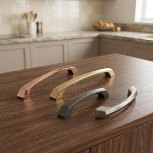 Tiradores de Gabinete de Latón Macizo de Primera Calidad, Diseño Moderno en Negro Grafito, Herrajes para Muebles de Cocina y Armarios de Alta Calidad, Venta al Por Mayor - Product Image 2