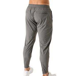 <b>Mens</b> Metal Grey Tapered Jogger Pants Lightweight <b>Stretch</b> Athletic Training Sweatpants OEM Custom Bulk Supply - Product Image 3