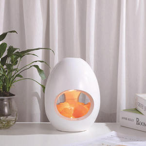 NUEVO 2026 Elegante Difusor de Luz con Lámpara de Sal de Cristal del Himalaya, de Bambú y Madera, para Aromaterapia con Aceites Esenciales, para Hogar y Hotel - Product Image 1