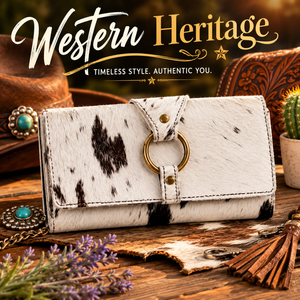 Western Genuine Leather Zipper Closure Wallet Women's Handmade Eco-Friendly Durable <b>Long</b> Clutch Organizer <b>Purse</b> Card Holder - Product Image 2
