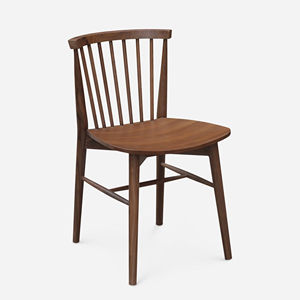 เก้าอี้รับประทานอาหารไม้สักแท้หุ้มเบาะ ดีไซน์เรียบง่าย ทันสมัย เป็นมิตรกับสิ่งแวดล้อม ทนทาน ออกแบบตามหลักสรีรศาสตร์ สำหรับเฟอร์นิเจอร์โครงการตกแต่งภายใน - Product Image 1