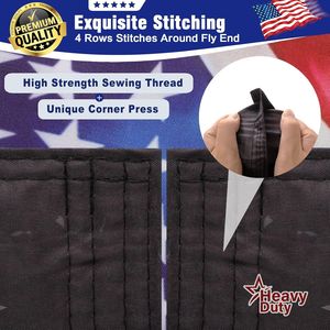 Bandiera USA 3x5 FT per il 250° Anniversario, Doppia Facciata, 3 Strati, Resistente, Stile Betsy Ross, Protezione UV, Anti-Sbiadimento, Rinforzata - Product Image 2