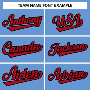 Camiseta de Béisbol Personalizable para Hombre, Color Azul Claro, Cuello en V, Manga Corta, Impresión Sublimada con Nombre del Equipo 00, Poliéster Transpirable, Talla Adulto - Product Image 6
