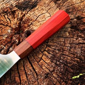 Cuchillo de Chef de acero inoxidable hecho a mano personalizado de alta calidad mango de madera con cuchillo de Chef de vaina de cuero puro - Product Image 4