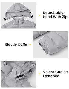 Blouson matelassé personnalisé pour hommes et femmes, vêtements d'extérieur d'hiver avec couleurs et logo sur mesure pour les marques de vêtements - Product Image 6