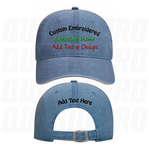 Custom Embroidered Dad <b>Hat</b> Personalized Baseball <b>Cap</b> Front Back Embroidery Upload Logo Text Adjustable Cotton <b>Hats</b> <b>Caps</b> - Product Image 4