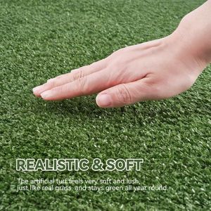 Tappeto Erboso Artificiale Professionale per Esterni di Grandi Dimensioni per Cani e Animali Domestici 3.28FT con Fori di Drenaggio, Tappetino per Terrazze - Product Image 2