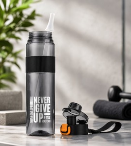 Botella de Agua Portátil de 1000 ml Libre de BPA, Tapa Abatible Segura a Prueba de Fugas para Fitness, Trabajo y Aventuras al Aire Libre - Product Image 1
