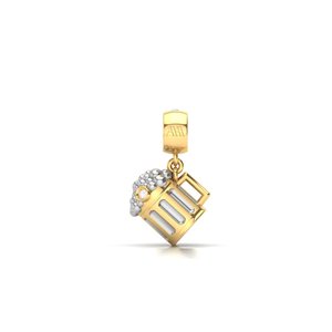 Pendentifs et breloques modernes et raffinés, conçus avec des diamants de laboratoire étincelants en or massif, pour femmes et hommes élégants, idéaux pour les célébrations et les cadeaux. - Product Image 3