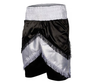 Shorts de Muay Thai pour hommes, personnalisables avec logo, en polyester 100% à taille mi-haute élastique, pour la gym, la course et les loisirs, style thaïlandais, vente en gros Pakistan - Product Image 2