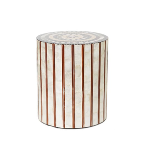 Hot Item Beautiful Mother of Pearl inlay <b>Stools</b> <b>Ottomans</b> Bedside Nightstand and Vanity <b>Stool</b> Manufactured from Vietnam - Product Image 3