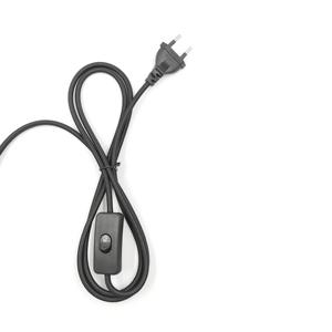 Cable de Alimentación <span class=keywords><strong>con</strong></span> <span class=keywords><strong>Enchufe</strong></span> Europeo, Interruptor de Botón 303, <span class=keywords><strong>Enchufe</strong></span> <span class=keywords><strong>para</strong></span> Portalámparas E27, Cable de Cobre de Alta Pureza <span class=keywords><strong>con</strong></span> Trenzado de Tela - Product Image 5