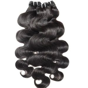 Extensions de cheveux vierges indiens, tissage machine, double trame, double tirage, ondulation naturelle, couleur noire, 100g, toutes couleurs, teintables - Product Image 2