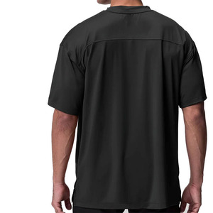 Camiseta de Hombre, Corte Ajustado, Casual, Manga Corta, Cuello Redondo, 100% Algodón, 150g, Patrón de Leopardo Bordado, Anti-Pilling - Product Image 5