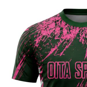 Maillot de football sublimé noir et rose pour homme, uniforme d'équipe, manches courtes, tenue de match, vêtements de sport athlétiques, entraînement - Product Image 5