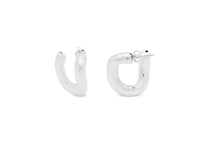Boucles d'oreilles carrées en forme de C - Product Image 1