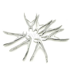 Kit de Instrumentos de Laboratorio Dental de Ortodoncia, 7 Piezas, Acero Inoxidable, Pinzas de Extracción de Dientes para Niños, Herramientas Quirúrgicas Manuales - Product Image 2