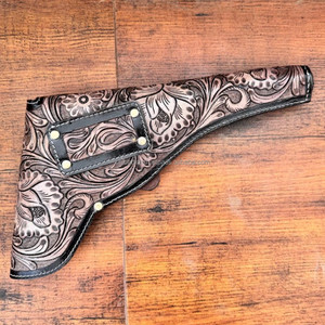 เคสแบบห่วงสไตล์คาวบอยหนังวัวแกะสลักแท้ทำเองซองหนังแบบซ่อนหรูหรางานศิลปะทำด้วยมือสไตล์ตะวันตก - Product Image 4