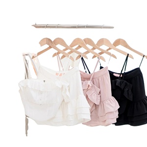 Conjunto de Tops Cortos Asimétricos Casuales para Mujer, Nuevo, Transpirable, de Punto, Spandex/Poliéster, Sin Mangas - Product Image 1