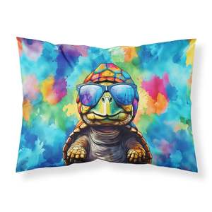 Nueva funda de almohada decorativa ligera súper suave de fácil cuidado Hippie Animal tortuga diseño de tortuga tamaño estándar para cama - Product Image 1
