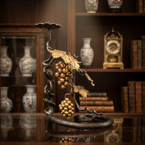 Sculpture en fer Khang Hung Phat en forme de raisin, nickelé noir, moulage 3D complet, impression numérique, décoration artistique, décoration intérieure - Product Image 6