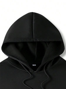 Sweats à capuche pour hommes grandes tailles, basiques tendance et élégants, en coton mélangé, en stock, sweats à capuche imprimés pour adultes. - Product Image 4