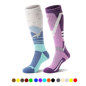 Chaussettes thermiques en laine pour hommes, hauteur genou, pour le ski, la randonnée, l'hiver, les sports de plein air, respirantes, épaisses, durables - Product Image 6