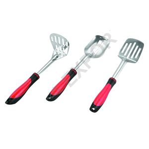 Cuchara de acero inoxidable con mango de fácil agarre, cuchillo de cena, cuchara, tenedor, juego de cubiertos, juego de cubiertos de acero inoxidable, lujo - Product Image 1