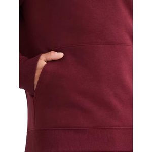 Men's Hooded Fleece Sweatshirt <b>Set</b> Solid Color Casual Autumn Wear 100% Cotton Breathable <b>Knitted</b> Custom Logo Front Digital - Product Image 3