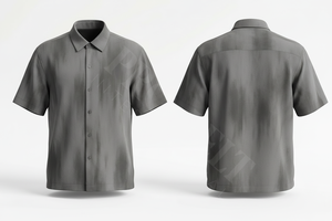 Camisa de Vestir Vintage, Moderna, Casual, Transpirable, de Manga Corta, con Botones, Corte Ajustado, para Verano, Estilo Personalizado - Product Image 6