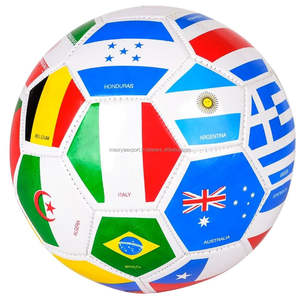 Balón de fútbol cosido a máquina de PU con diseño y color personalizados, balón promocional de alto rebote para deportes al aire libre - Product Image 6