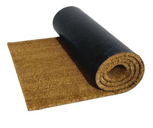 Proveedor mayorista de EE. UU. y Canadá: Felpudos de exterior de microfibra marrón gruesa, antideslizantes, con reverso de látex y fibra de coco, lisos, en blanco, tipo Tufte, al por mayor. - Product Image 3