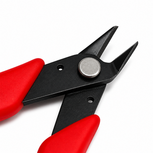 Pince coupante de précision à manche rouge pour micro-fils, outil de réparation électronique, mini-cisaille à bords coupés - Product Image 2