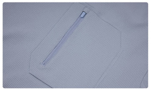 Camiseta de Punto Jersey Henley Azul Claro para Hombre, Manga Corta, Corte Holgado, Casual, Sólida, Ecológica, Cuello Redondo, 260 Gramos, 100% Algodón - Product Image 3