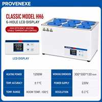 Baño Termostático Digital PROVENEXE de 2L, 4L y 8L, Baño de Calentamiento para Laboratorio con Tapa para Baño de Agua, Aceite y Arena