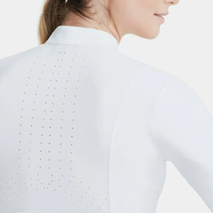 Chemises d'équitation pour femmes, légères, respirantes, à manches longues, avec logo personnalisé imprimé - Product Image 3