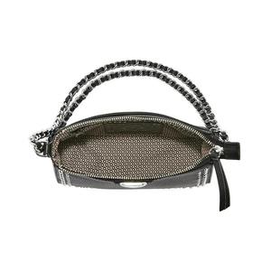Vintage Black PU Tote <b>Bag</b> <b>Studded</b> Shoulder Purse Portable Underarm Handbag for Daily Use - Product Image 2
