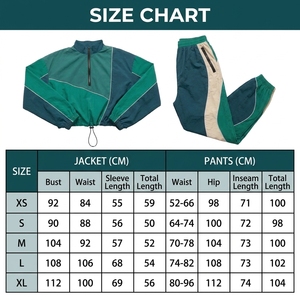 Conjunto deportivo para mujer, chaqueta de nailon y pantalón a juego para niñas, hecho a medida, de alta calidad, transpirable, para niñas, estilo urbano. - Product Image 5
