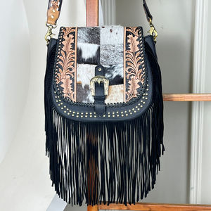 Nouveau Design sacs 2025 usiné à la main en cuir de vachette femmes frange sac à bandoulière en cuir véritable luxe mode dames sac de messager - Product Image 4