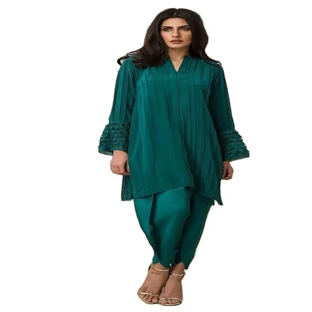 Vestido Salwar de noiva indiano paquistanês para mulheres, roupa de noiva modesta, conjunto de moda muçulmana estilo doce