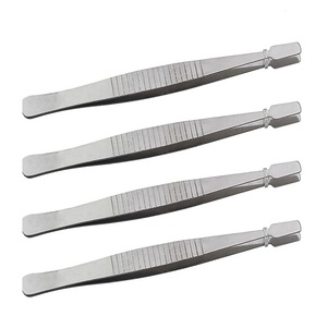 Pince à timbres premium en acier inoxydable anti-magnétique, outil de manipulation de précision pour timbres, résistant à la rouille, pour pièces de monnaie et papier - Product Image 1