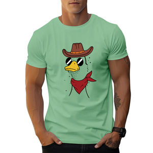 Camiseta de Hombre con Estampado Digital Personalizada de Fábrica al por Mayor, Estilo Vintage, Cuello Redondo, 100% Algodón, 180 Gramos de Peso de Tela, Estilo Formal - Product Image 2