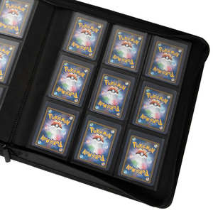 Recién llegado, carpeta de tarjetas coleccionables de carga lateral de 9 bolsillos, hecha de una gama de materiales que incluyen PP, PU, plástico y PVC - Product Image 4