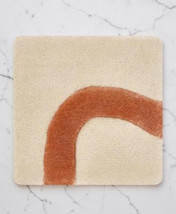 Hand Tufted Low Pile Abstract Wool <b>Rug</b> PET Friendly Non-Slip Eco-Friendly Anti-Bacteria Modern Design Neutral Beige <b>Thin</b> Latex - Product Image 6