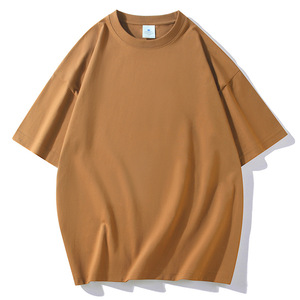 T-shirt décontracté à manches courtes pour homme, col rond, 100% coton, 210 g/m², de haute qualité, coupe ample, style streetwear - Product Image 4