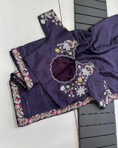 Vente en gros de tissus de sari indiens et pakistanais de style fête et mariage, avec broderie élégante en sequins, travail lourd de Gloomi Rangoli - Product Image 4