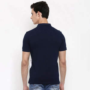 Camisa Polo Blanca para Hombre, Diseño con Estampado Completo y Mangas en Contraste, Transpirable, de Algodón, Informal, de Manga Corta, para Verano - Product Image 2