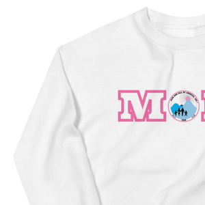 Sweat-shirt unisexe rose à col rond, sweat-shirt blanc à imprimé graphique, pull en polaire à manches longues, vêtements décontractés d'hiver, vêtements de tous les jours - Product Image 5