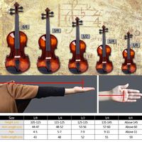 Classic Solid Wood 4/4 Violin Set with Strings Rosin Shoulder Rest Electronic Tuner XH Gift for Musicians